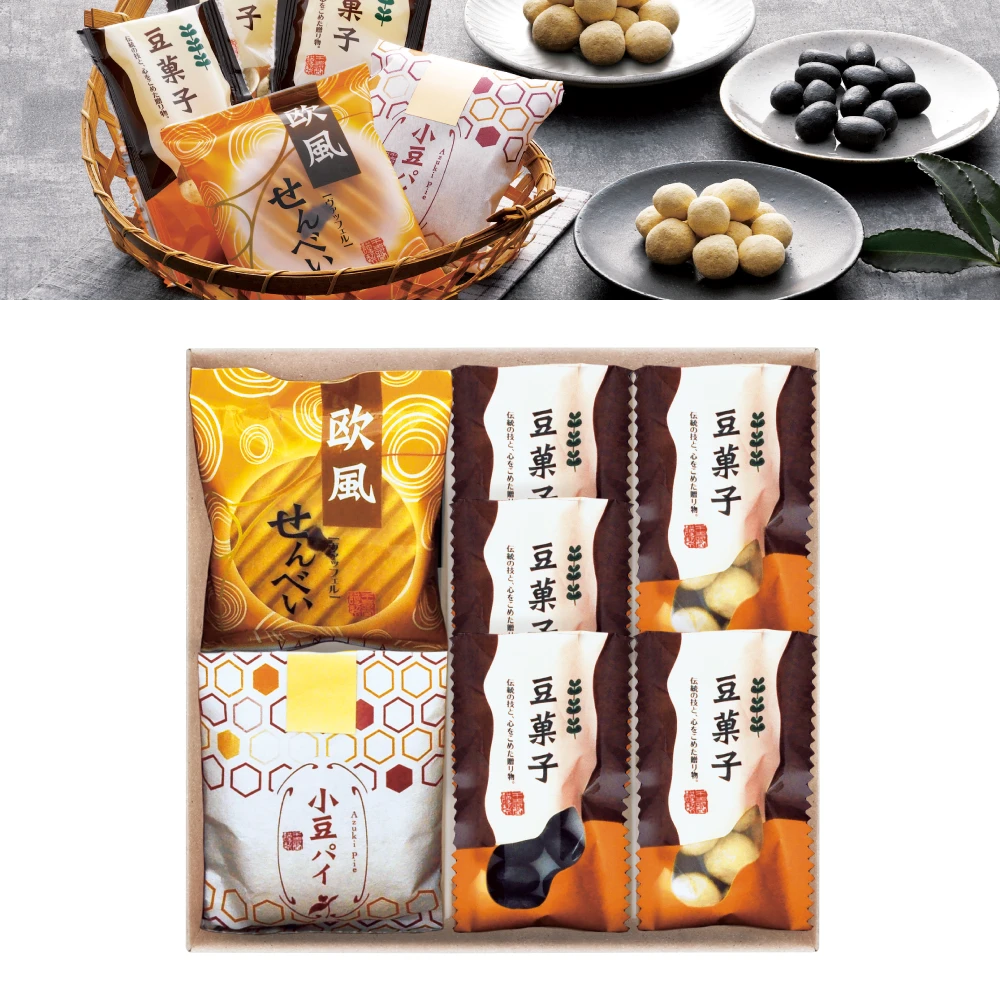 小豆パイ・欧風せんべい（花）