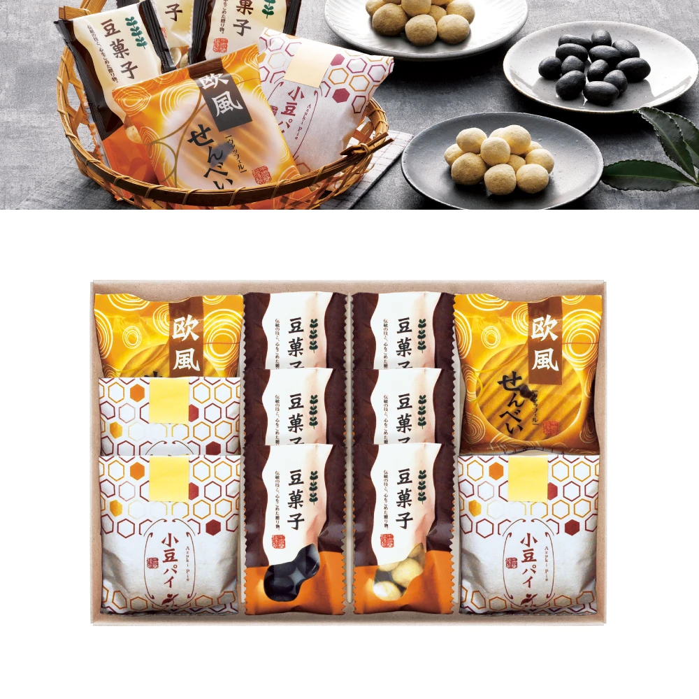 小豆パイ・欧風せんべい（虹）